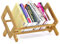 Fexplendid libreria da scrivania, organizer scrivania in bambù, 35x24.5x21cm, mini libreria legno bambini, porta libri da scrivania legno per ufficio, camera dei bambini(bamboo color)