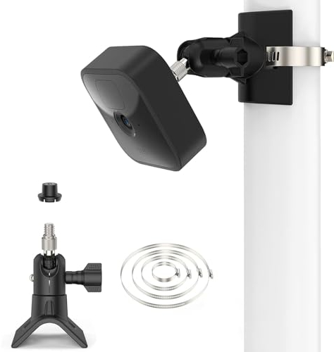 [1 Pack] Blink Kamera-Masthalterung,Blink Kamera Pole Montagehalterung，Wandhalterung Masthalterung für neuen Blink Outdoor 4 Gen/ 3 Gen/Blink XT/XT2/Blink Mini/Blink Outdoor Kameras, Schwarz
