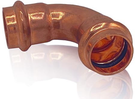 Amazinnov-Cuivre à sertir Raccord de tuyau en cuivre, connecteur de plomberie (ØFF16, Coude-90°, 10, Chauffage)
