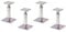 Alberts 4er Set Pfostenträger | höhenverstellbar, zum Aufschrauben | galvanisch verzinkt, dickschichtpassiviert | Höhe 150-190 mm