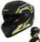 Aizuoni Motorradhelm Integralhelm, Motorrad Kopfbedeckung Mit Doppelvisier, Roller Motorrad Helme Für Herren & Damen, Vollgesichts-Doppelvisier-Motorrad-Kopfbedeckung, Fahrradmütze Für Erwachsene