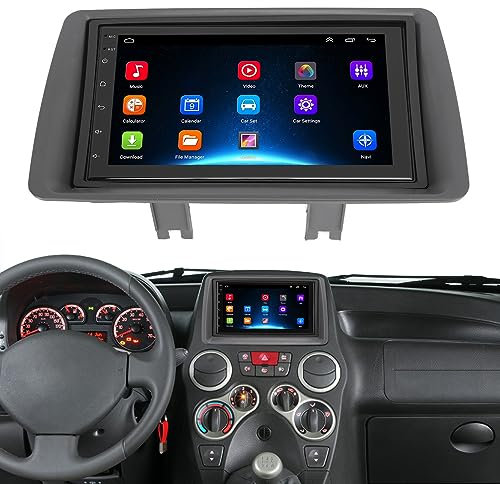 Kit Autoradio Panda 7 Pollici per Autoradio Touch Screen da 7 Pollici Wifi Navigazione Touch Screen con Carplay per Android 12 Sostitutivo per Panda Dal 2003 Al 2012