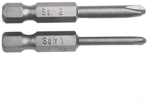 Y1 Y2 Y Tip Lot de 4 embouts de tournevis magnétiques Tri Wing Longueur 50 mm Application en acier