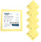 Maya Bayeta MICROPLUS. Especial para Vajillas y Cristales. No Deja Marcas. Muy Absorbente y de Secado Rápido. 100% Microfibra. Pack de 5 Unidades (Amarillo)