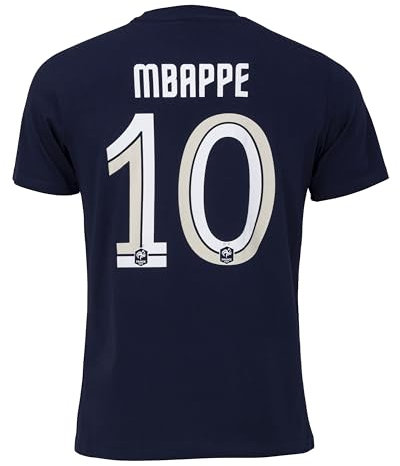 FFF T-Shirt Kylian Mbappe, offizielle Kollektion der französischen Fußballnationalmannschaft