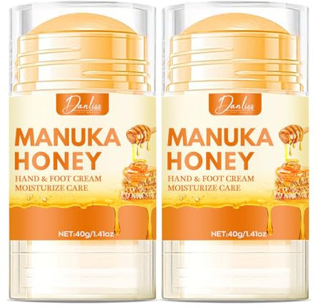 Manuka Honey Crème pour les mains et les pieds, adoucissante et hydratante, hydratante pour les pieds, dissolvant de la peau morte, baume de restauration du miel, aide à la peau craquelée, hydrate,