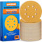Aucenix 80Pcs 125mm Sanding Discs: Orbital Sander Pads with 8 Holes (40/60/80/120/150/180/240/320/400/600) - Hook and Loop Sandpaper Sheets with Assorted Grits for Random Round Sanders for Wall Wood