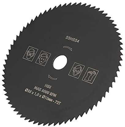 HSS Circular Saw 85mm*10mm 72 Teeth Ting Disc Wheel for Wood Metal High Speed Steel Circular Saw for Prec Wood and Metal Ting Professional Ade Saw Ting Wheel Disc for DIY Projec