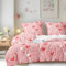 Gezu Housse de Couette 220x240 Cœur Rouge Blanc Ado Adulte 3D Motif Imprimé Parure de Lit 2 Personnes avec Fermeture Éclair Filles Housse Couette en Microfibre Doux avec 2 Taies d'oreiller 65x65cm