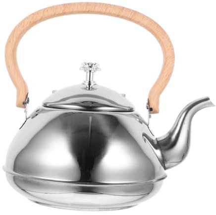 MAGICLULU Hervidor De Acero Inoxidable De Estufa Resistente Al Calor Para Hervir Agua y Preparar Té o Sopa Estufas De Gas y Eléctricas