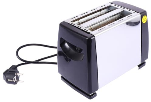 Amosfun Máquina De Pan Casera Panificadora Automatica Mini Panificadora Fabricante De Pan En Casa Sandwichera Automatica Mini Máquina De Pan Silver