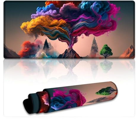 Tapis de Souris de Jeu Cloud Explosion (40 x 90 x 0,3 cm) pour Ordinateur Portable, PC, Gamer, Bureau et Maison