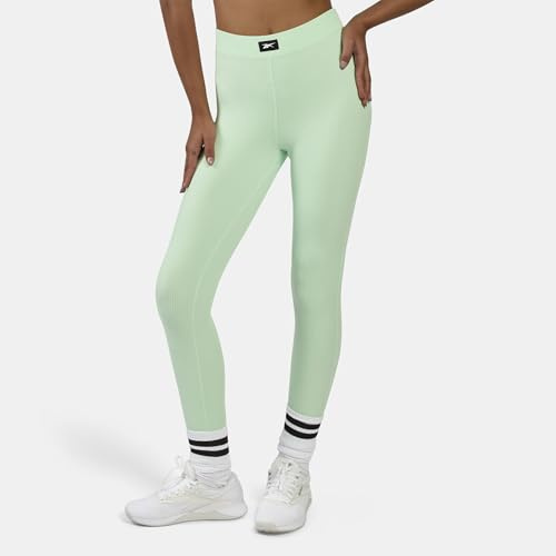 Reebok Damen Leggings Rib Stirrup Tight