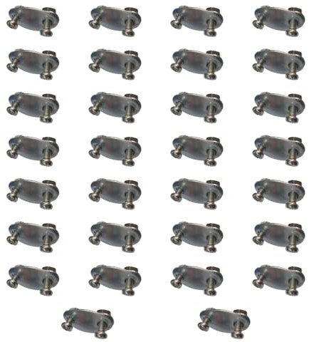 Ronyme Lot de 30 boulons de Fixation pour Garde-Boue de vélo, vis de Verrouillage, pièce de réparation, Pince de Fixation en Acier pour vélo