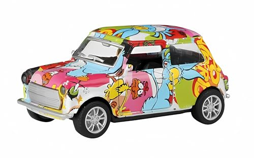 Toi-Toys Graffiti-Auto aus Metall mit Rückzugmotor 12cm Mini Cooper VW Käfer Fiat-500 Modellauto Modell Spielzeugauto Spielzeug 3-Varianten 30 (Mini Cooper)