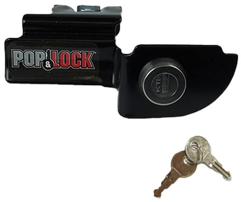 POP & LOCK - PL3600 Manuelles Heckklappenschloss für Dodge Dakota und Mitsubishi Raider, Schwarz