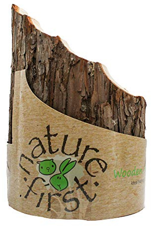 happypet Nature First Large, Wooden Hideaway for Small Animals, Brown | Natural wood small animal hideaway – cosy hiding and napping den that helps keep teeth neat and trim