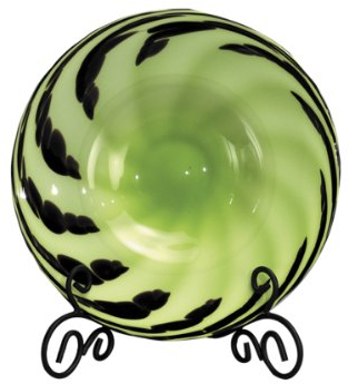 Dale Tiffany PG60560 Green Apple Decorative Charger Plate, 13-1/2-Inch Diameter