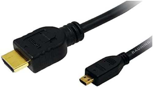 LogiLink Kabel (HDMI Typ A männlich auf Micro HDMI Typ D männlich; V 1,4; 1,5 m)
