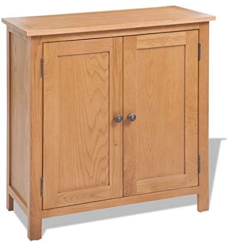 vidaXL Eiche Sideboard Massiv 70x35x75 cm Highboard Kommode Mehrzweckschrank