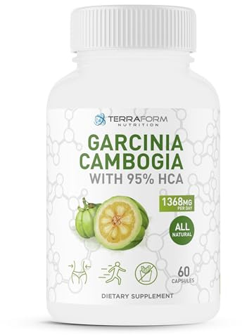100% Pure Garcinia Cambogia Extract – 95% Natural HCA 1368mg per Serving – Fast Weight Loss Support, All-Natural Appetite Suppressant – for Men & Women - 30 Servings