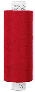 Stoffe Werning Amann Troja Nähgarn 500 m rot Allesnäher Qualtitätsgarn 100% PES - Preis Gilt für eine Rolle
