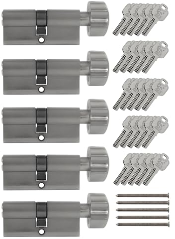 5x Knaufzylinder KD 70 mm 35/35 gleichschließend inkl. 25 Schlüssel