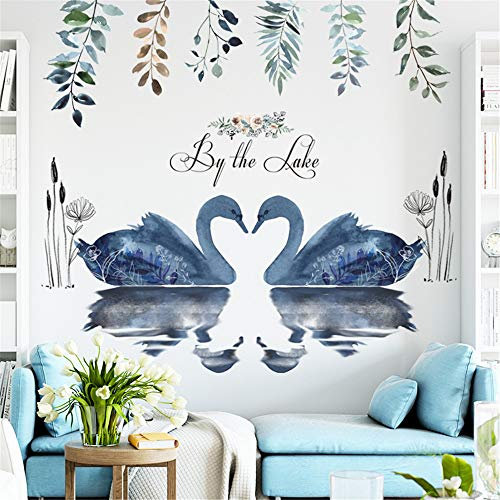 Nicole Knupfer Schwan Wandsticker, Wandtattoo Wasserdicht Wandaufkleber für Schlafzimmer Home Dekoration Aufkleber Wohnzimmer