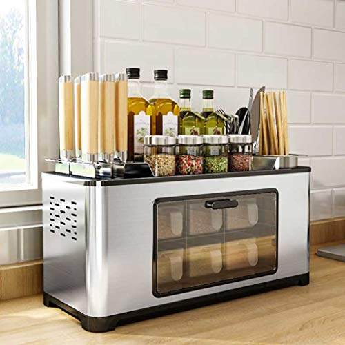 Rack Cuisine ménage Combinaison Dressing Pot boîte de Rangement en Acier Inoxydable Porte-Couteau Tube de Baguettes