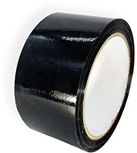 Keephot, Nastro Adesivo da Imballaggio in Polipropilene, Confezione da 6 Rotoli, Nero, 48 mm x 66 m