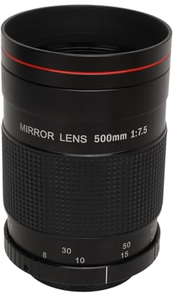 VBESTLIFE Obiettivo per Fotocamera a Specchio Super Teleobiettivo F8 da 500 Mm, con Filtri, per Fotocamera con Attacco AI, per D850 D810 D800 D780 D750 D500 D7500 D7200 D5600