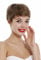 WIG ME UP - DW3107 HH-18 Human Hair Quality Wig unisex women men short wild wavy bowl cut light goldbrown brown