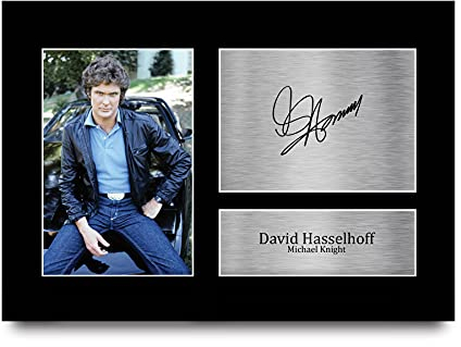 HWC Trading A4 David Hasselhoff Knight Rider Geschenke Gedruckt Signiert Autogramm Bild Für Fernsehshow Fans