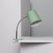 LEDKIA LIGHTING Lampe de Bureau Flex Métal Delavan avec Pince Vert Céladon