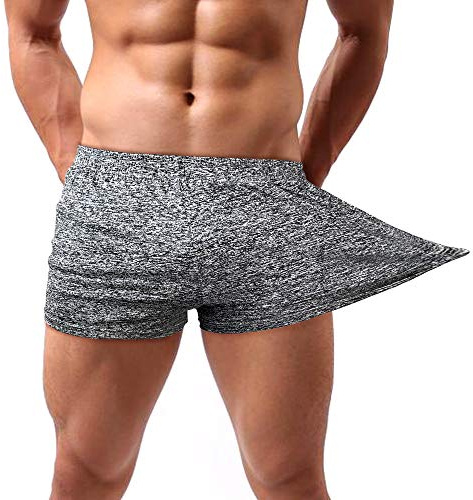 Lehmanlin Sport Shorts Herren Bodybuilding Kurze Shorts Workout Trainingsshorts Schnell Trocken 7,6CM Innennaht