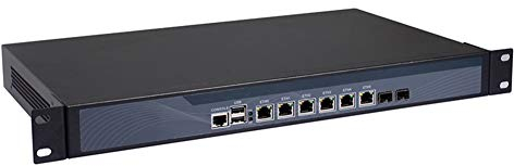 Firewall, VPN, 1U 19 Inch Rackmount, Mikrotik, Pfsense, OPNsense, Network Appliance, B75 with Intel I7 3770, RS10, AES-NI/6 Intel LAN/2 Optical SFP/2USB/COM/VGA/Bypass/Fan,(16G RAM/512G SSD)