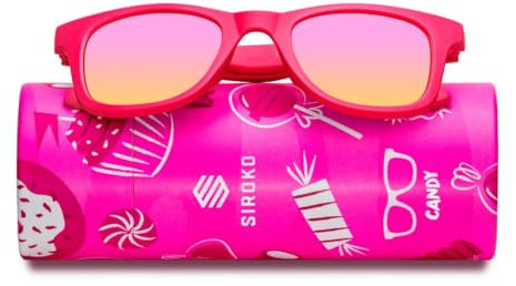 SIROKO - Lunettes de Soleil pour Enfant CandyRose flamant/Rose bonbon