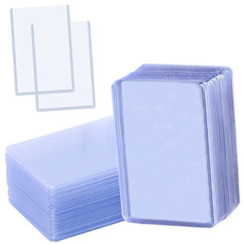 BESPORTBLE 100st Baseball-fußball-Karten-Set Spielkartenhalter Seitenladerhalter Ärmel Tauschen Fotopostkartenhüllen Baseball-ärmel Sleeves Für Sammelkarten Sport Arbeit Schachbrett PVC