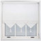 FURNISHED Roller Blind with Triangle Edge & Metal Fittings, Trimmable Non-Blackout Heavy Duty Fittings Classic Daylight Window Triangle Blinds - White, 95cm x 165cm