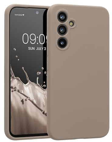 kwmobile Housse Compatible avec Samsung Galaxy A54 5G Coque - Housse de téléphone Protection Souple en TPU Silicone - Taupe