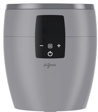 Difrax LOVI - Calentador de biberón 6 en 1 - Calentamiento rápido y seguro, mantenimiento caliente, descongelación y esterilización de vapor - universal gris/negro