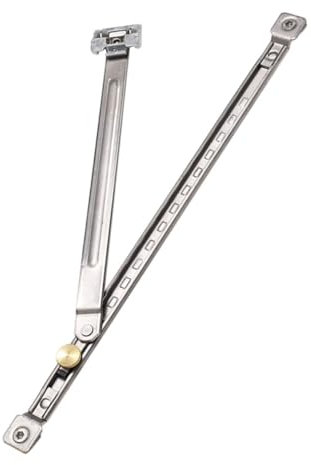 BESTonZON Barre De Sécurité pour Fenêtre Coulissante Limiter De Fenêtre Butée De Sécurité Réglable pour Coulissantes Verticales Serrure De