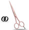 Wishbeauty Ciseaux de coiffure pour coiffeurs professionnels en acier inoxydable - Pour barbiers de salon, hommes, femmes, enfants et adultes (Rose layette, 15,2 cm)