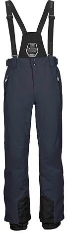 killtec Herren Skihose/Funktionshose mit abnehmbaren Trägern, Kantenschutz und Schneefang Enosh, Marine, S, 30920-000