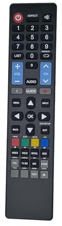Télécommande de Remplacement pour HKC 43F6 50B9A 50F1 32C9A 32F1D 39F1/39S1 32C9A 32F1D 39F1/39S1 40F1 40F1-A2EU 40F1FHD-T2-EU 50F2 55F1 55F7 RCA RB32H1-EU RB40F1 High One HI3207HD-HK
