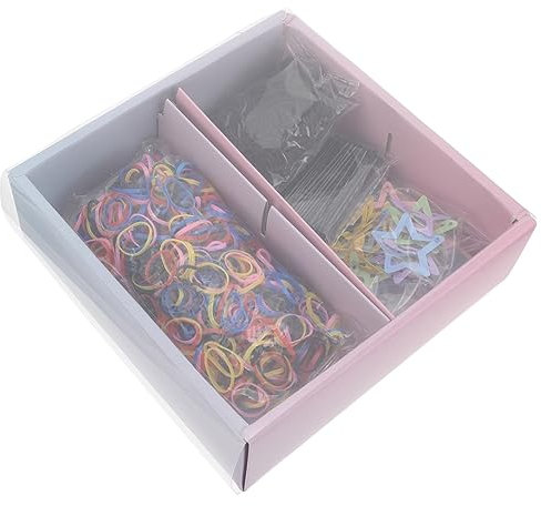 MERRYHAPY 1170piezas Horquillas y Gomas Elásticas Accesorios Pelo De Colores Para Fiestas