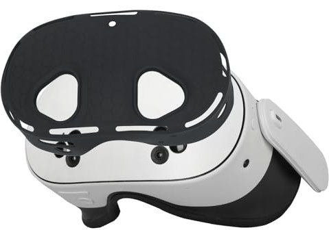 YipuVR Silikonhülle Kompatibel mit Meta Quest 3S, Silikonhülle Zubehör für VR Headset Schutz, Anti Kratzer Anti Schock Anti Staub Ableitung (Schwarz)