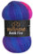 Wollbiene Batik Fine 100 Gramm Wolle mit Farbverlauf mehrfarbig Multicolor Strickwolle Häkelwolle (1530 lila blau neonpink)
