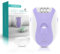 VOGOE Epilateur Electrique Femme avec 21 Pinces et Lumière LED, 2 Vitesses Épilateur Sans Fil, Epilateur Electrique Rechargeable pour Bras et Jambes HR110 (Violet)