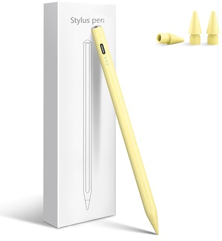 Aspaper Stylus Pen for iPad 2025-2018 with 13mins Fast Charge,Tilt Sensitive Palm Rejection Pencil for iPad 11th A16,10th/9th/8th/7th/6th, Air 11/13 M2/M3,Pro 11/13 M4,Pro 12.9“,Air 5/4/3,Mini 7/6/5
